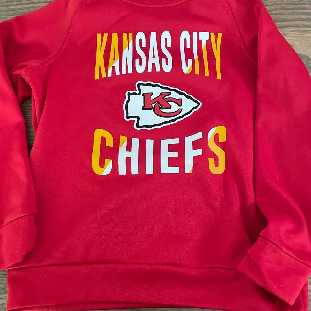 NFL Team Apparel Red and Gray Kids Shirt